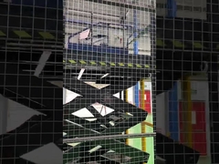 고객 창고에 화물 상하차용 고정식 가위 리프트 테이블 설치