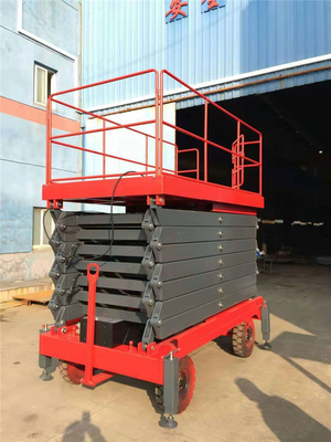 16M Height Forklift Pull Electric Hydraulic Aerial Working Heavy Duty Mobile Scissor Lift
