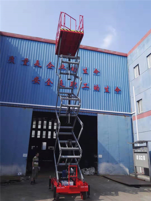 Industrial Aerial Working Platform Hydraulic Electric Motorized Mobile Scissor Lift