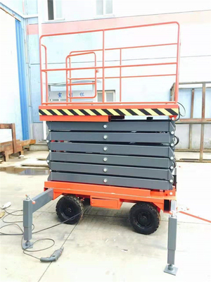 Hotel Indoor Electric Scissor Lift Aerial Working Platform 300KG AC415V