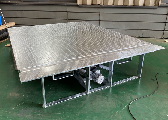 8T 2000×2500mm Hinged Lip Hot Dip Galvanized Hydraulic Dock Levelers