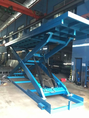 Loading Bay Lifts, Hydraulic Truck Dock Scissor Lift Table Size 2000*4000mm Efficient Movement For Fork Lift