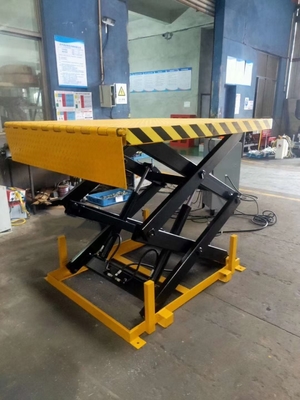 3.0kw Hydraulic Motor ,Load Capacity 4T Stationary Scissor Platform Hydraulic Dock Lift