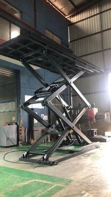 Fixed Hydraulic Scissor Lift Platform With Safety Toe Guard